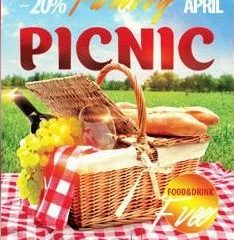 Family Picknic FREE PSD Flyer Template